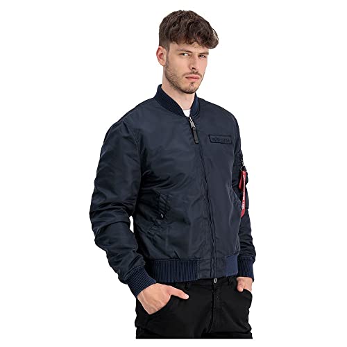 Alpha Industries Herren MA-1 VF Authentic Overdyed Bomberjacke, Rep.Blue, XL von ALPHA INDUSTRIES