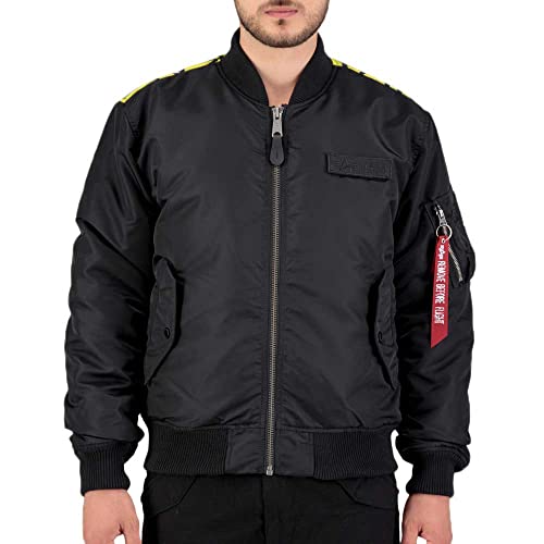Alpha Industries Herren MA-1 VF Fighter Squadron Bomberjacke, Black, L von Alpha Industries
