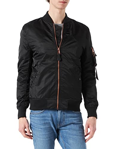 Alpha Industries Herren MA-1 VF LW Bomberjacke, Schwarz (Black/Copper 209), XX-Large von ALPHA INDUSTRIES