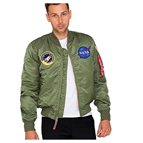 Alpha Industries Herren MA-1 VF NASA Bomberjacke, Sage-Green, X-Large von Alpha Industries