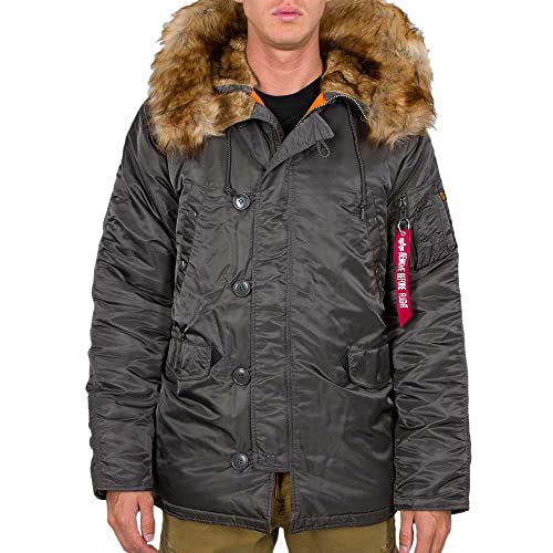 Alpha Industries Herren N-3B VF 59 Winterjacke, Rep.Grey, XXL von ALPHA INDUSTRIES