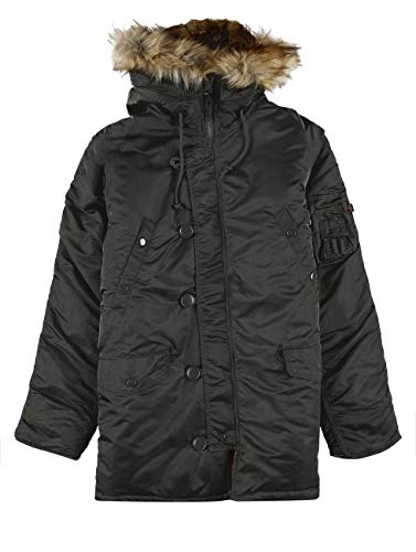 Alpha Industries Herren N3B VF 59 Damen Winterjacke, Greyblack, 3 XL von ALPHA INDUSTRIES