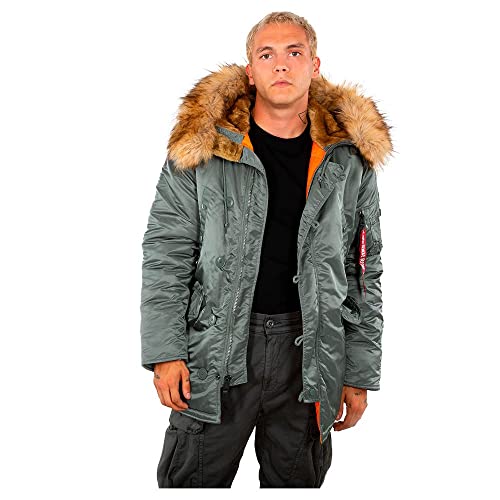 Alpha Industries Herren N3B VF 59 Damen Winterjacke, Vintage Green, M von ALPHA INDUSTRIES