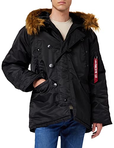 Alpha Industries Herren N3B Winterjacke Parkas, Schwarz, Small von ALPHA INDUSTRIES