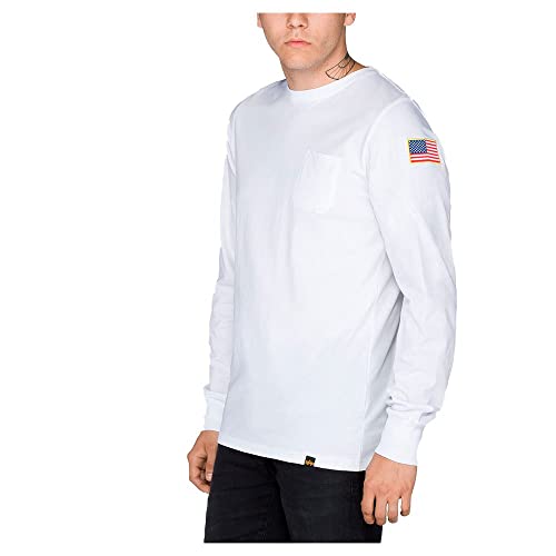 Alpha Industries Herren NASA LS Langarmshirt, White, 3XL Alpha Industries Herren NASA LS Langarmshirt, White, 3XL von ALPHA INDUSTRIES