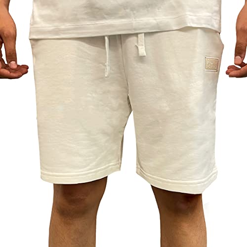 Alpha Industries Herren Organics Bequeme Jogger Shorts, Organic White, XXL von ALPHA INDUSTRIES