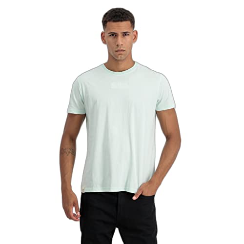 Alpha Industries Herren Organics EMB T-Shirt, Organic Mint, XL von ALPHA INDUSTRIES