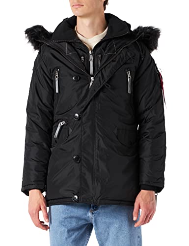 Alpha Industries Herren PPS N3B Winterjacke, Black/Reflective, XL von ALPHA INDUSTRIES