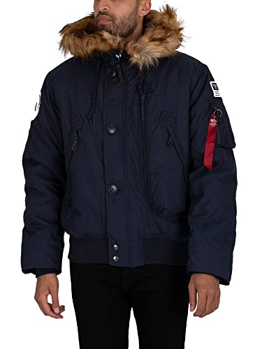 Alpha Industries Herren Polar Jacket SV Winterjacke, Azul, L von ALPHA INDUSTRIES