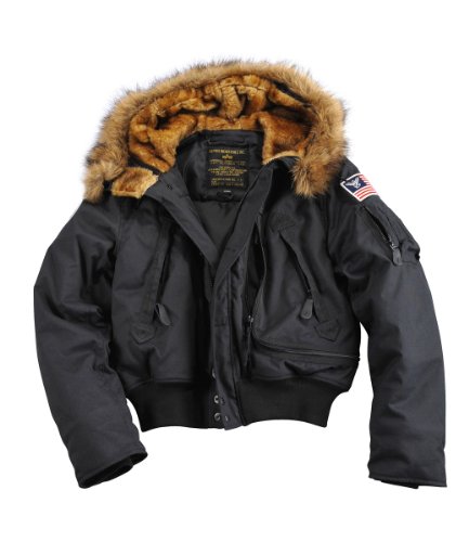 Alpha Industries Herren Polar Jacket SV Winterjacke, Black, 5 XL von ALPHA INDUSTRIES