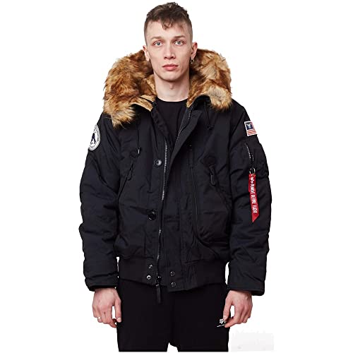 Alpha Industries Herren Polar Jacket SV Winterjacke Jacke, Schwarz (Black 03), Small von ALPHA INDUSTRIES