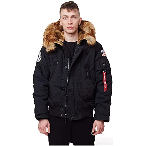 Alpha Industries Herren Polar Jacket SV Winterjacke Jacke, Schwarz (Black 03), Small von Alpha Industries