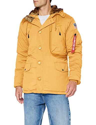 Alpha Industries Herren Polar Jacket Winterjacke, Wheat, XL von ALPHA INDUSTRIES