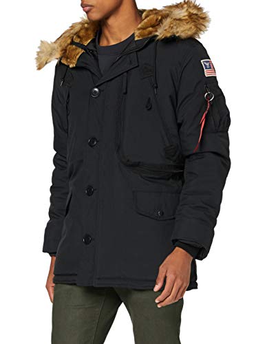 Alpha Industries Herren Polar Jacket Winterjacke Parkas, Schwarz (Black 03), XX-Large von ALPHA INDUSTRIES