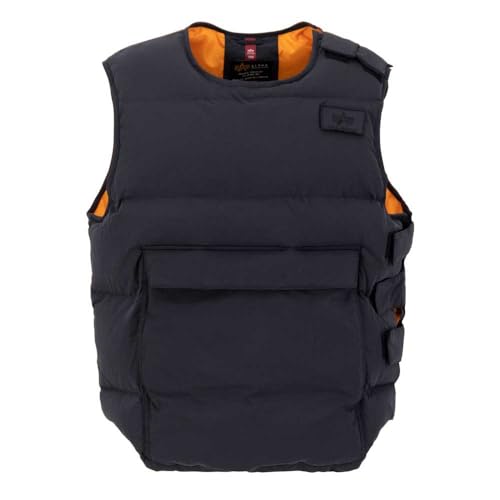 Alpha Industries Herren Protector Puffer Vest Weste, Black, 3XL von Alpha Industries
