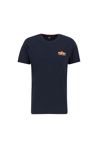Alpha Industries Herren Puff Print Logo BP T, Rep.Blue, XL von ALPHA INDUSTRIES