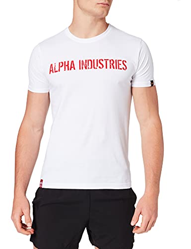 Alpha Industries Herren RBF Moto T-Shirt, White, L von ALPHA INDUSTRIES
