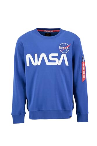 Alpha Industries Herren Reflective Sweater Sweatshirt, NASA Blue, M Alpha Industries Herren Reflective Sweater Sweatshirt, NASA Blue, M von ALPHA INDUSTRIES