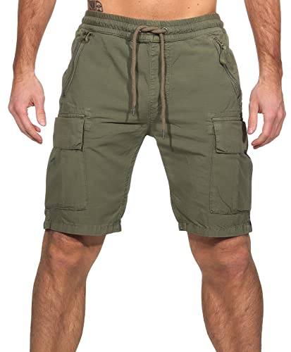 Alpha Industries Herren Ripstop Jogger Shorts, Olive, M von ALPHA INDUSTRIES