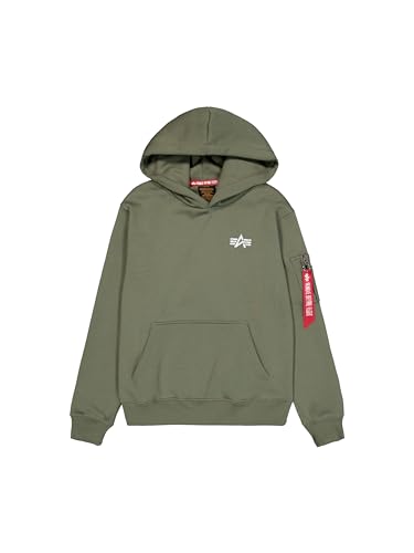 Alpha Industries Herren Signature BP Hoody, Sage-Green, XL von ALPHA INDUSTRIES