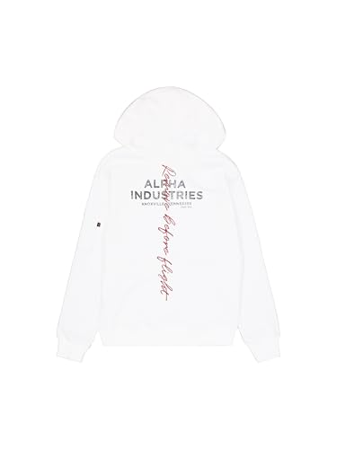 Alpha Industries Herren Signature BP Hoody, White, 3XL Alpha Industries Herren Signature BP Hoody, White, 3XL von ALPHA INDUSTRIES