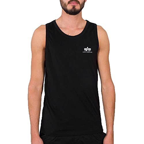 Alpha Industries Herren Small Logo top T-Shirt, Black, M von ALPHA INDUSTRIES