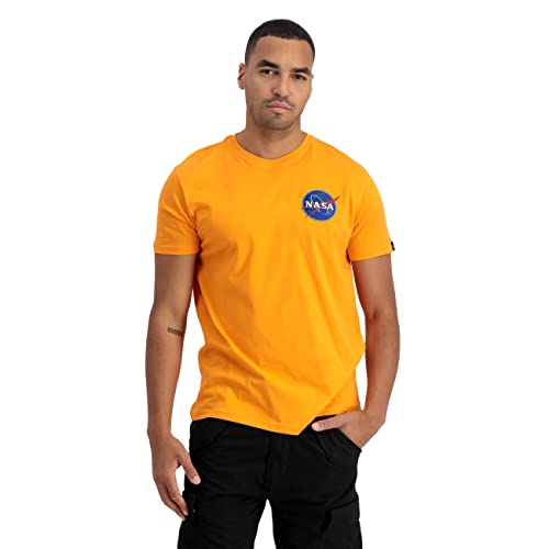 Alpha Industries Herren Space Shuttle T-Shirt, Alpha Orange, XL von ALPHA INDUSTRIES