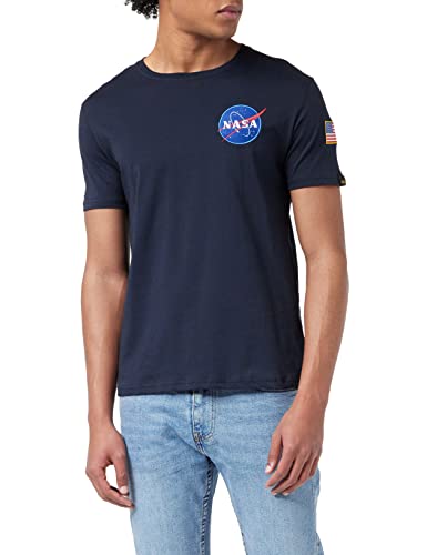 Alpha Industries Herren Space Shuttle T-Shirt, Rep.Blue, M von Alpha Industries
