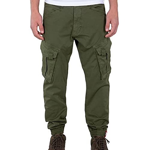 Alpha Industries Herren Spy Pant Freizeithose, Dark Olive, 34 von ALPHA INDUSTRIES