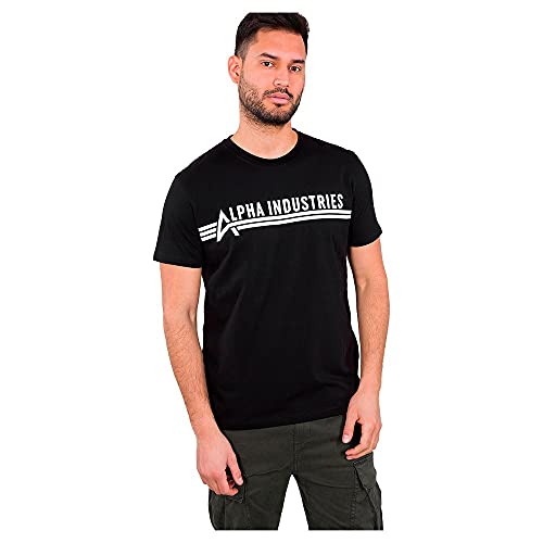 Alpha Industries Herren T T-Shirt, Black, S von Alpha Industries