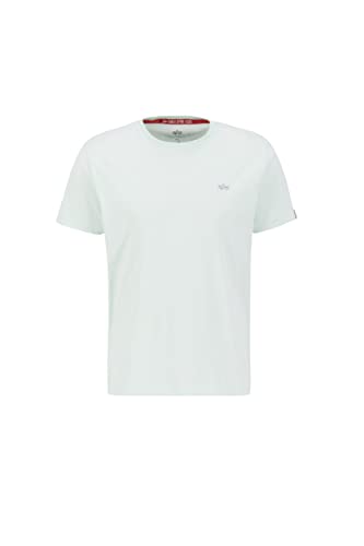 Alpha Industries Herren Unisex EMB T-Shirt, Mint, L von ALPHA INDUSTRIES