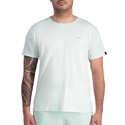 Alpha Industries Herren Unisex EMB T-Shirt, Mint, L von Alpha Industries