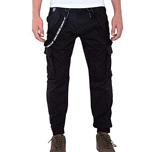 Alpha Industries Herren Utility Pant Freizeithose Hose, Black, 36 von Alpha Industries