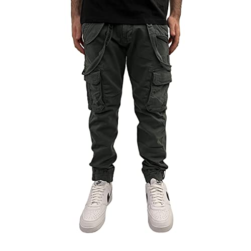 Alpha Industries Herren Utility Pant Freizeithose Hose, Vintage Grey, 28W von ALPHA INDUSTRIES