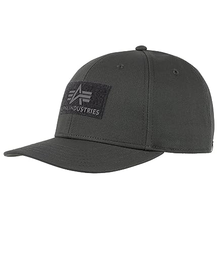 Alpha Industries Herren VLC Cap Unisex Basecap Baseballkappe, Vintage Grey, Einheitsgröße EU von Alpha Industries