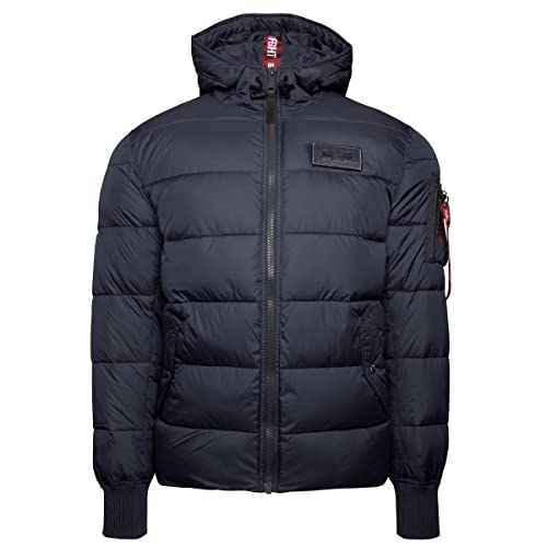 Alpha Industries Hooded Puffer Alpha FD Winterjacke für Damen Rep.Blue von ALPHA INDUSTRIES