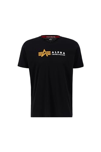 Alpha Industries Herren Label Pp Für T-Shirt, Schwarz, M EU von Alpha Industries