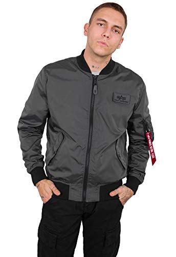 Alpha Industries Herren MA-1 TTC Bomberjacke, Greyblack, L von Alpha Industries