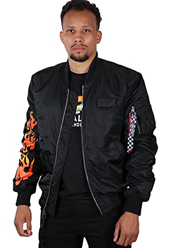 Alpha Industries MA-1 VF Hot Wheels Bomberjacke für Herren Black von ALPHA INDUSTRIES