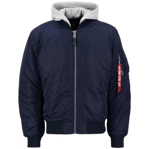 Alpha Industries MA-1 ZH Back EMB Bomberjacke für Herren Ultra Navy von Alpha Industries