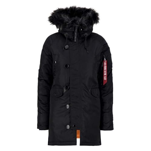 Alpha Industries N3B VF 59 Wmn Winterjacke für Damen Black/Black von ALPHA INDUSTRIES