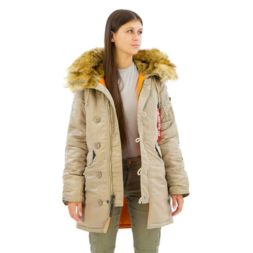 Alpha Industries N3B VF 59 Wmn Winterjacke für Damen Vintage Sand von ALPHA INDUSTRIES