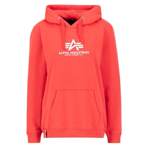 Alpha Industries New Basic Hoodie für Damen Radiant Red von Alpha Industries