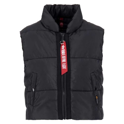 Alpha Industries Puffer Vest Cropped wmn Weste für Damen Black von ALPHA INDUSTRIES