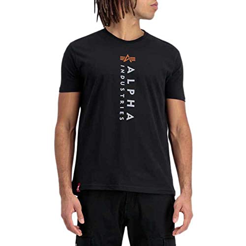 Alpha Industries R Print T T-Shirt für Herren Black von ALPHA INDUSTRIES