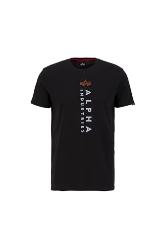 Alpha Industries R Print T T-Shirt für Herren Black von ALPHA INDUSTRIES