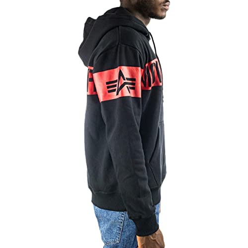 Alpha Industries RBF S Hoodie Schwarz L von ALPHA INDUSTRIES