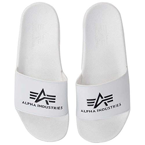 Alpha Industries Unisex Alpha Slider Bequeme Badeslipper für Herren Slipper, White, 40 EU Alpha Industries Unisex Alpha Slider Bequeme Badeslipper für Herren Slipper, White, 40 EU von ALPHA INDUSTRIES