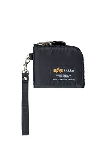 Alpha Industries Unisex-Erwachsene Label Wallet Portemonnaie Reisezubehör-Brieftasche, Black von ALPHA INDUSTRIES