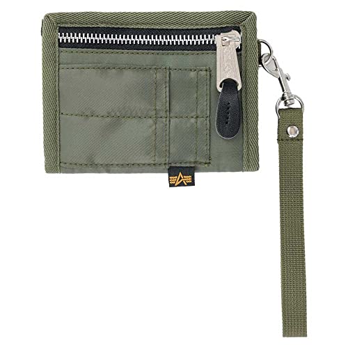 Alpha Industries Unisex-Erwachsene Utility Wallet Portemonnaie Reisezubehör-Brieftasche, Sage/Orange von ALPHA INDUSTRIES